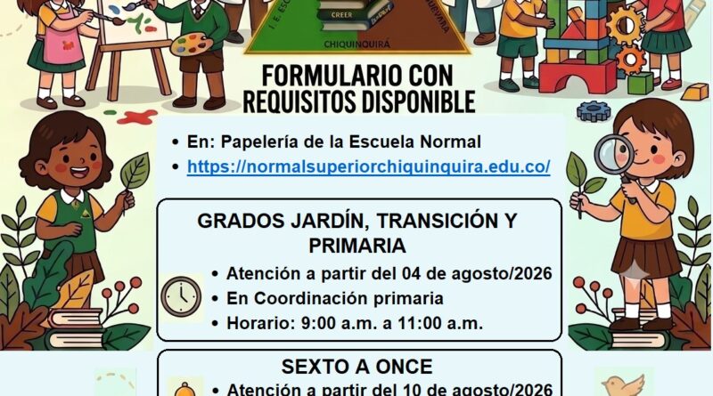 INSCRIPCIONES ABIERTAS 2027